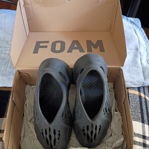 Kids Adidas Black Foam Runners Clogs